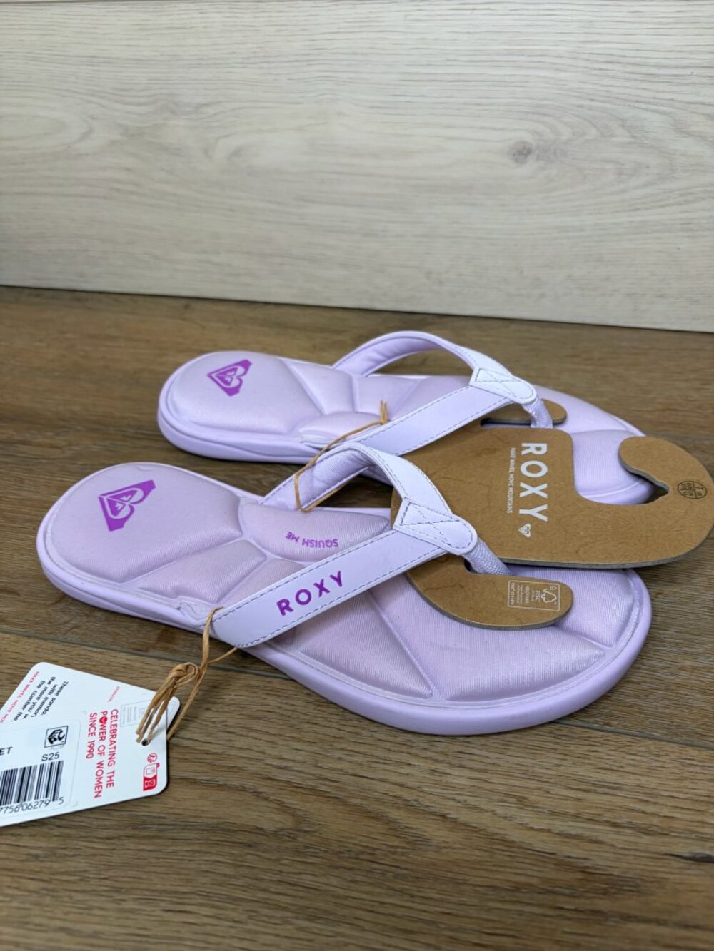 Roxy Women Rays Flat Flip Flop Thong Sandals Purple Violet Size 7 NWT